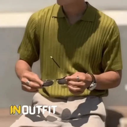 Premium Old Money Polo Shirt-Olive