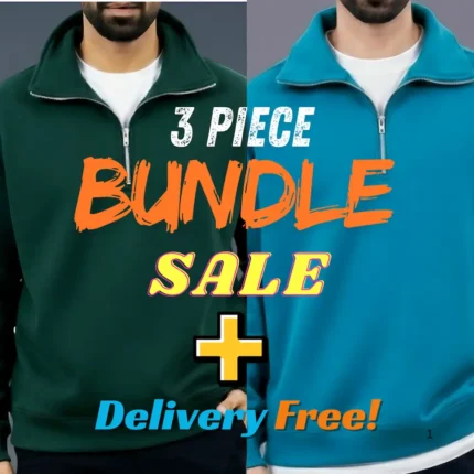 Choose Any 3 Half Zipper Polo Shirt
