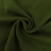 Premium Rib Fabric Drop Shoulder-Olive - Image 2