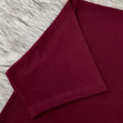 Premium Rib Fabric Drop Shoulder-Maroon - Image 3