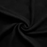 Premium Rib Fabric Drop Shoulder-Black - Image 2
