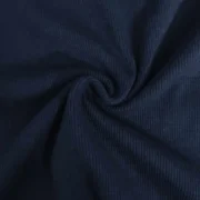 Premium Rib Fabric Drop Shoulder-Navy Blue - Image 2